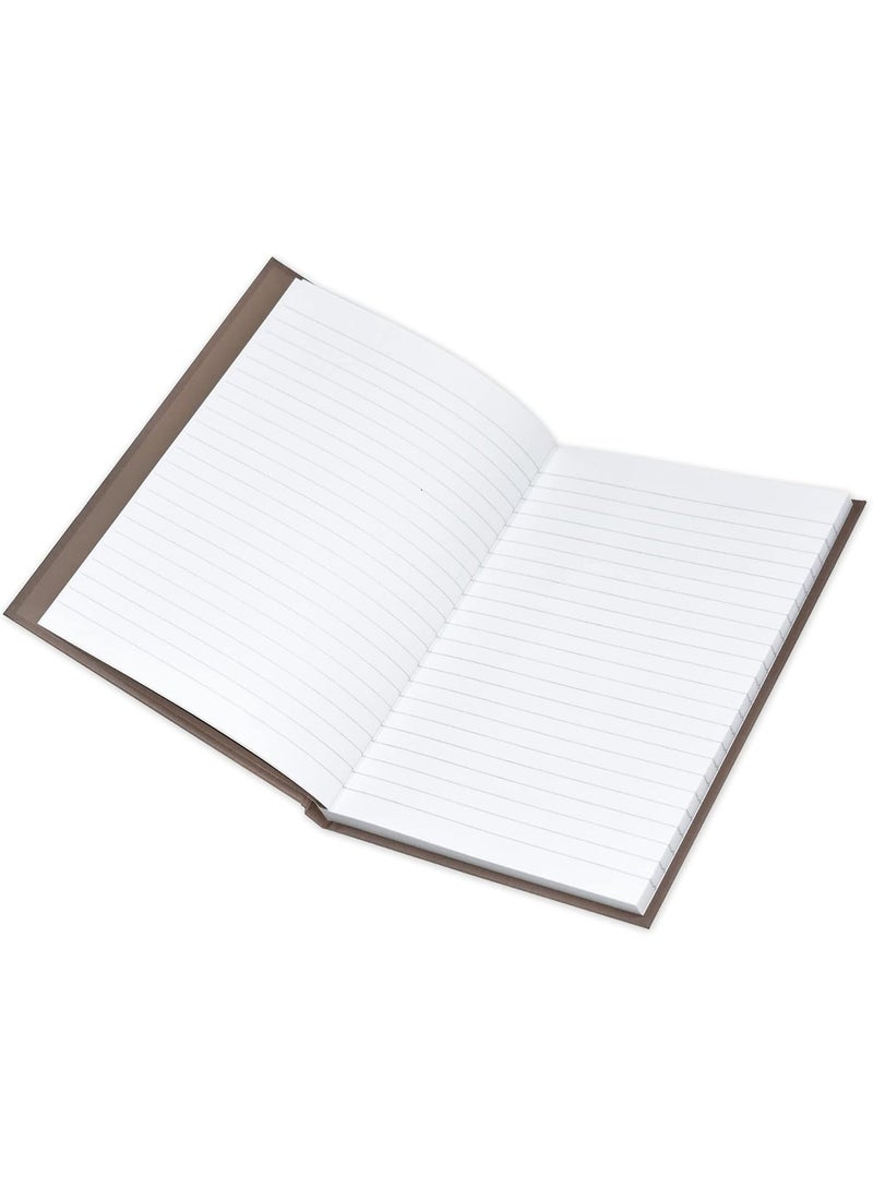 FIS A5 2-Quire Hard Cover Single Ruled Notebook Brown Pack of 5 Pieces - Image 3